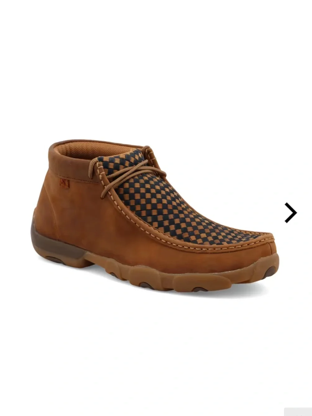 Twisted X Men's Driving Moccasin in Brown and Black